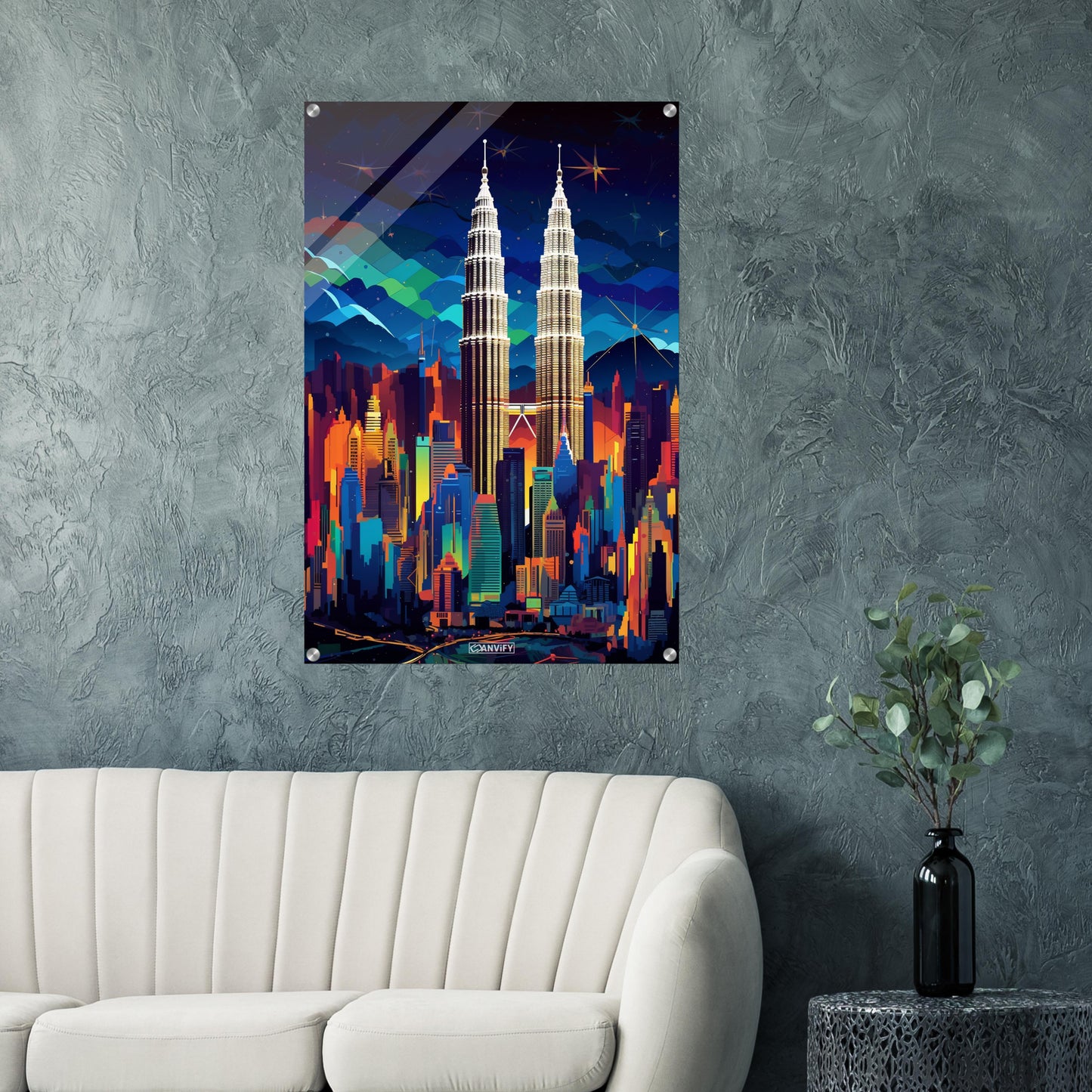 Splashed Kuala Lumpur Skyline