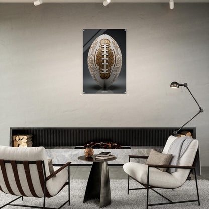 Luxury White American Football