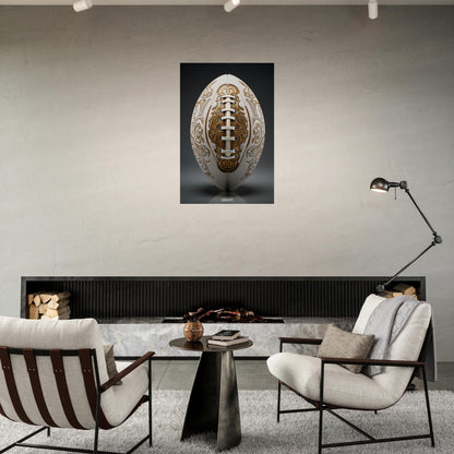 Luxury White American Football