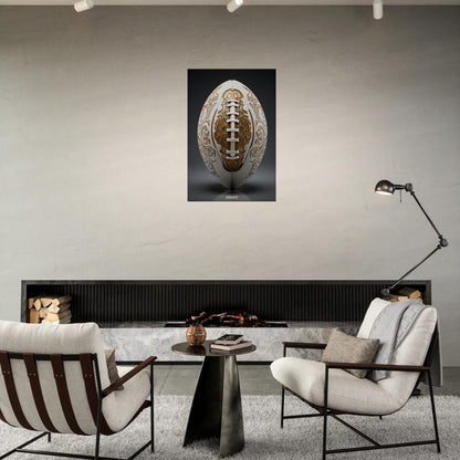 Luxury White American Football