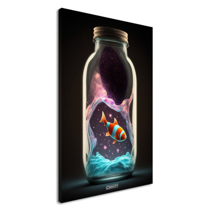 Clownfish in Glas Bottle