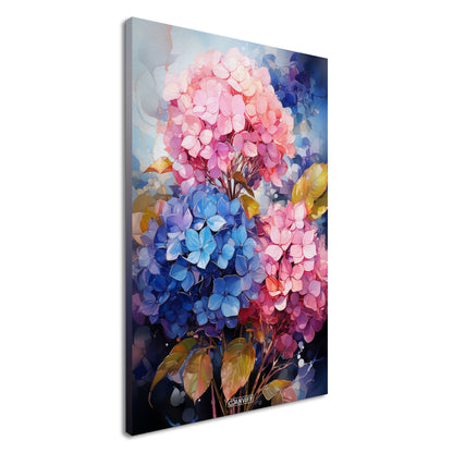 Lovely Watercolored Hydrangeas