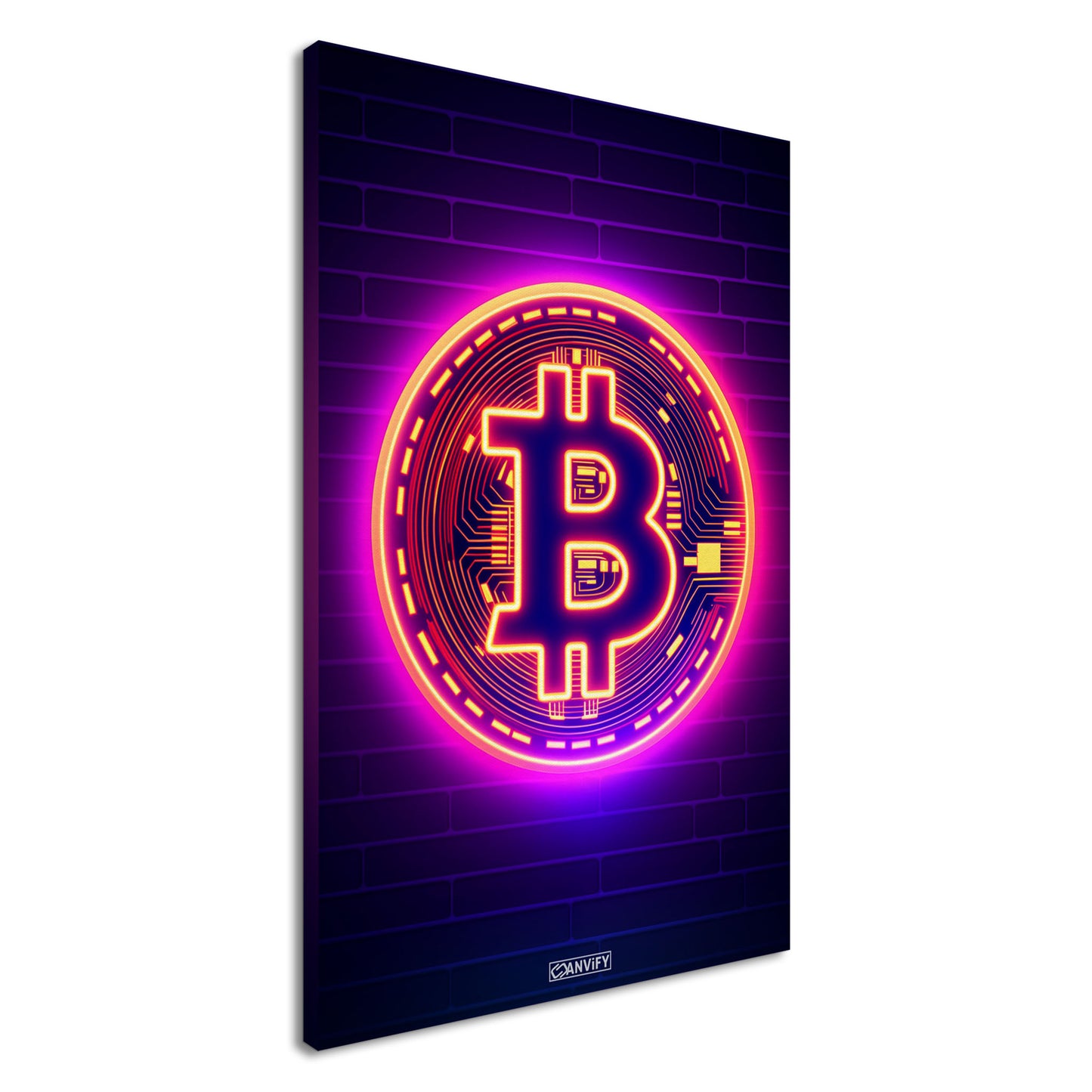 Bitcoin Synthwave Glow